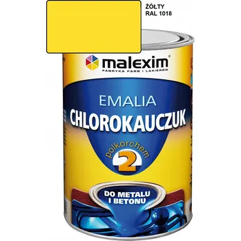 barva na kov Chlorkaučukový email na kov Malexim 0,7 l žlutý lesk