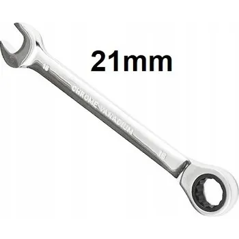 Klíč Očkoplochý klíč s ráčnou 21mm CrV chrom