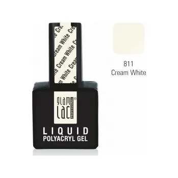 Umělé nehty GlamLac Liquid Polyacryl Gel Cream White 15 ml 15ml: 15ml - lahvička