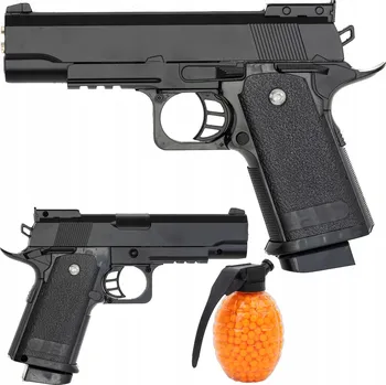 Dětská zbraň Kuličková pistole 6mm kovová ASG imitace zbraně ASGARD Guns + 800 kuliček