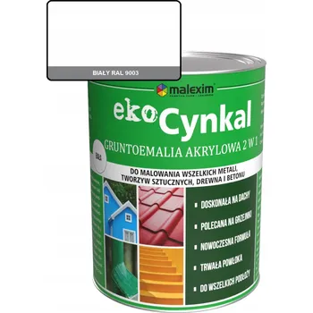 barva na zeď Barva 2v1 EKOCYNKAL 10L RAL 9003