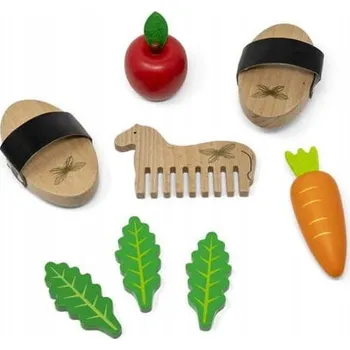 Dřevěná hračka Sada pro krmení koně na tyči od Astrup