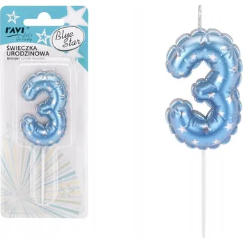 Dortová svíčka Narozeninové svíčky číslice 3 svíčka na dort