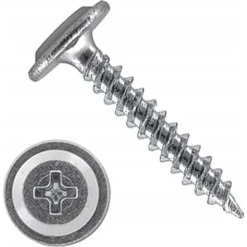 Vrták ŠROUBY S PODLOŽKOU PRO PLECH A KOV POZINK 4,2x32 mm 500 ks