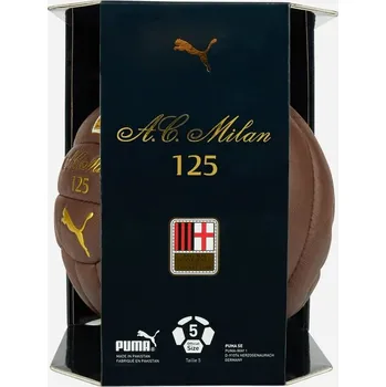 Fotbalový míč Puma ACM 125th Fan Ball sběratelský fotbalový míč AC Milan, balení, velikost 5