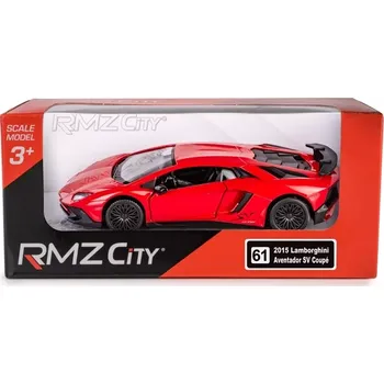 autíčko Kovový model auta Lamborghini Aventador Superveloce 1:36 červený – RMZ City