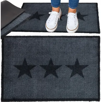 Hotová gumová textilní rohožka do interiéru 50 x 70 cm