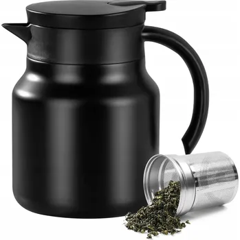 Termoska TERMOSKA DŽBÁN 1L NEREZOVÁ NA KÁVU A ČAJ S FILTREM