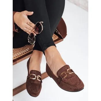 Dámské mokasíny Dámské semišové mokasíny ZY1177 Barva: Hnědá, Velikost: 41