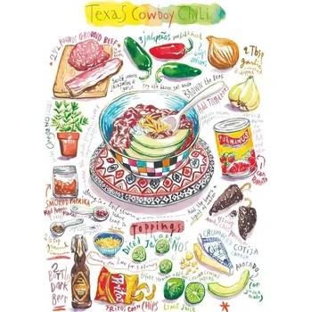 Puzzle Magnolia puzzle texaské kovbojské chilli 1000 dílků