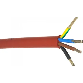 elektrický kabel Silikonový kabel SIHF 4x0,75 mm pro teplotní čidlo