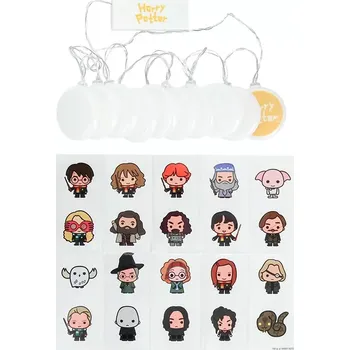 Vánoční dekorace Harry Potter světelný řetěz se samolepkami