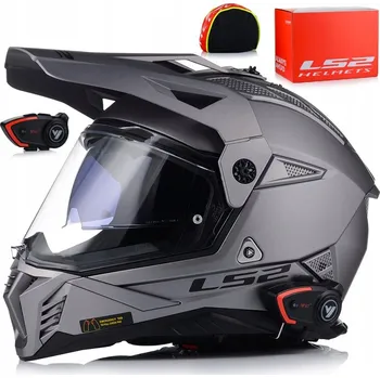 Helma na motorku Motocyklová přilba LS2 MX702 Pioneer II Matt Titan XXL