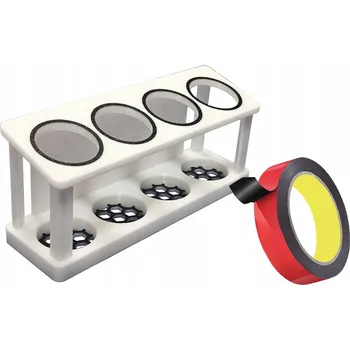 Věšák Držák Organizér Stojan Věšák na 4 Kartáčky SAMOLEPICÍ + 3M páska