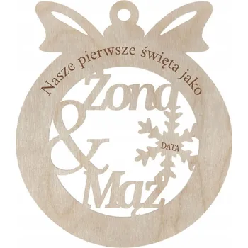 Vánoční dekorace VÁNOČNÍ KOULE S DATUMEM, RODINNÝ SUVENÝR, VÁNOCE, SVATEBNÍ, NOVINSKÝ, SVATBA