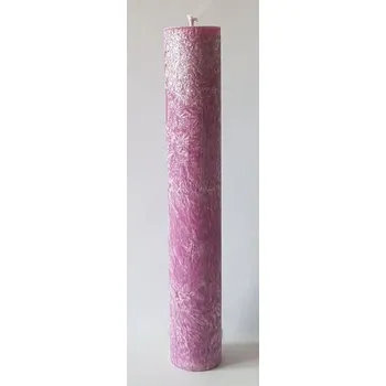 Svíčka Válec výška 20 cm, Barva tmavě červená, Vůně Kapradí