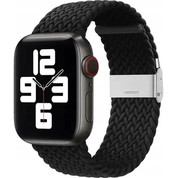 Řemínek na hodinky Řemínek pro Apple Watch 1-9/SE/SE 2 (38/40/41mm), nylonový, černý