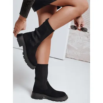 Dámské kozačky Dámské ponožkové kozačky ZY1133 Barva: Černá, Velikost: 40