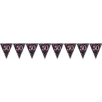 Banner Všechno nejlepší k 50. narozeninám 400 cm Oslava
