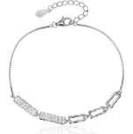 Stříbrný náramek se zirkony