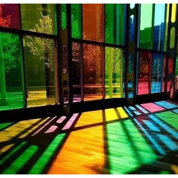 Okenní fólie Barevná průhledná fólie HEXIS 123cm x 50cm