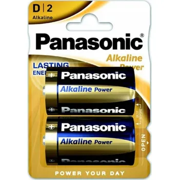 Článková baterie Alkalická baterie Panasonic D (R20) 2 ks