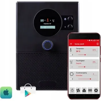 Saunová regulace, řídící jednotka SENTIOTEC home.com4, černá