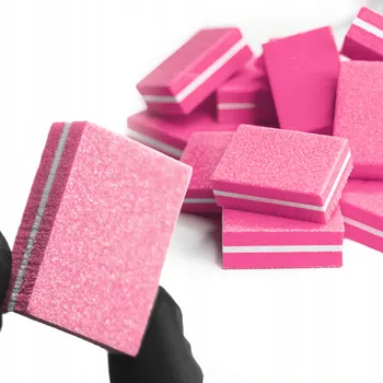 MINI BLOK LEŠTIČKA NA NEHTY BUFFER 100/180 50 KS RŮZNÉ BARVY