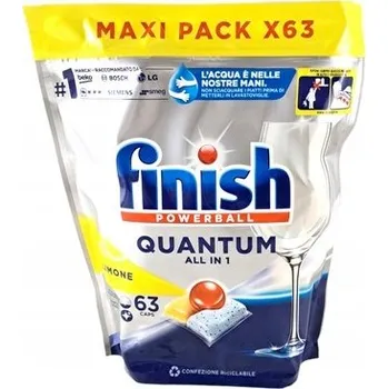 Tableta do myčky Kapsle do myčky Finish All in One Citron 63 ks