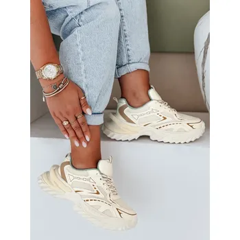 Dámské tenisky Dámské sportovní tenisky ZY1007 Barva: Béžová, Velikost: 40