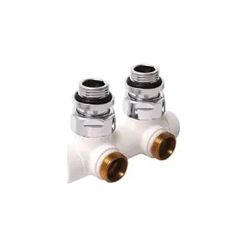 Ventil Herz H-šroubení DE LUXE 3000 rohové, uzavíratelné Barva: Bílá, Dimenze: HERZ 3000