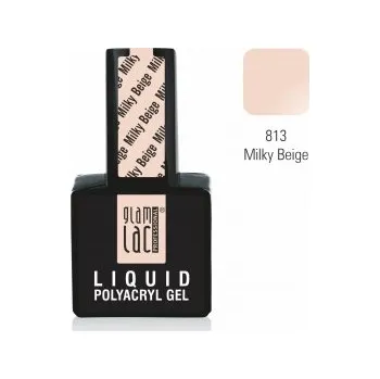 Umělé nehty GlamLac Liquid Polyacryl Gel Milky Beige 15 ml 15ml: 15ml - lahvička