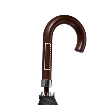 Deštník HEDI. 16ti tyčový deštník z 190T pongee s automatickým otevíráním 60 Držadlo, 8 x 40 Gravírování laserem, 1 barva