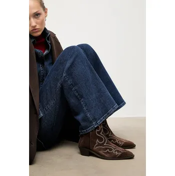 Dámská zimní obuv Semišové kovbojské boty Answear.LAB 5097-05 hnědá 88X, EUR 36