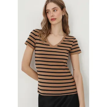 Dámské tričko Bavlněné tričko Medicine dámské, béžová barva RS25.TSD050 08A, vel. S