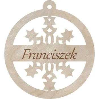 Vánoční dekorace VÁNOČNÍ KOULE SE JMÉNEM DEKORATIVNÍ NA VÁNOČNÍ STROMEK OSOBNÍ DÁREK