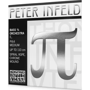 Struna pro kytaru a smyčcový nástroj Thomastik-Infeld Struny pro kontrabas Peter InfeldE string medium 3/4 PI64 194271