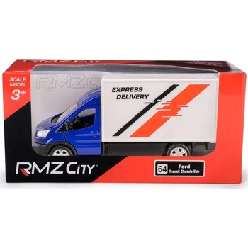 autíčko Kovový model dodávky EXPRESS DELIVERY 1:43 modrý s pull-back