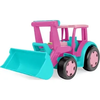 Dětské zboží Gigant traktor nakladač růžový 60 cm