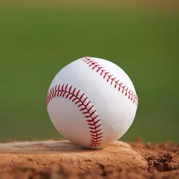 Hračka pro psa BASEBALLOVÝ MÍČ BÍLÝ 7 CM SPORTOVNÍ BASEBALLOVÝ MAČKACÍ HRAČKA ODOLNÝ
