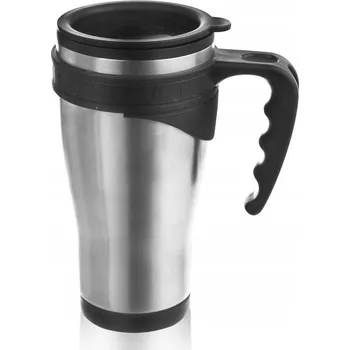 Termoska Termohrnek s uchem, nerezový, 0,45 l, termoska Černá