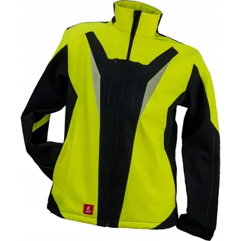 Pánská softshellová bunda SOFTSHELLOVÁ BUNDA VĚTRUVZDORNÁ žluto-černá URGENT 935 vel. XL