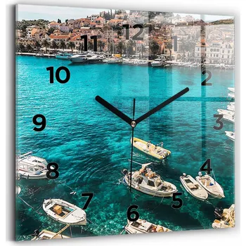 Hodiny Nástěnné hodiny Wallfluent modré 30 cm