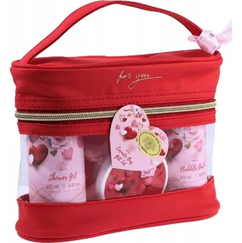 Kosmetická sada AURORA Kosmetická sada Pivoňka Višeň.Jantar. 4 ks + Pouzdro dárek na Valentýna