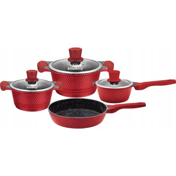 Sada nádobí 7dílná sada s mramorovým povrchem KlönBerg KB4206