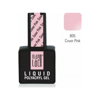 Lak na nehty GlamLac Liquid Polyacryl Gel Cover Pink 15 ml 15ml: 15ml - lahvička