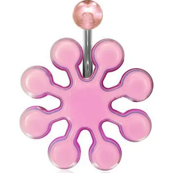 Piercing Piercing ocel růžový 58 (Piercing chirurgická ocel)