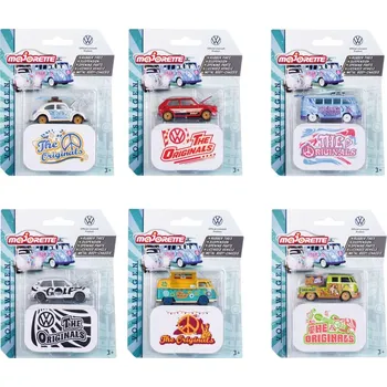 autíčko Majorette VW The Originals Deluxe Cars – kovové modely 1:64 se sběratelskou krabičkou