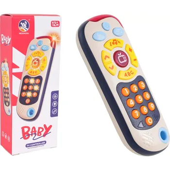 Hračka pro nejmenší Interaktivní dětský ovladač s hudbou, světly a učením ABC (12m+)
