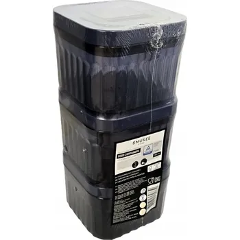 Dóza na potraviny SMUKEE SADA RYHOVANÝCH dóz na potraviny s úchytem 3x350ml, GRANÁTOVÁ